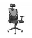 Mars Gaming MGC-ERGO Silla Gaming - Ergonomia Total - Soporte Lumbar y Cervical Ajustable - Base Reforzada - Malla Transpirable 