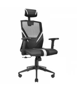 Mars Gaming MGC-ERGO Silla Gaming - Ergonomia Total - Soporte Lumbar y Cervical Ajustable - Base Reforzada - Malla Transpirable 