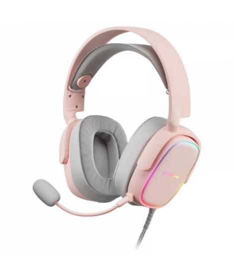 Mars Gaming MHAX Auriculares Gaming - Iluminacion RGB Flow - Drivers Hi-Fi 53mm - Microfono Extraible - Almohadillas AIR - Compa