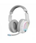 Mars Gaming MHW-100 Auriculares Inalambricos - Sonido Envolvente - Iluminacion ARGB - 40h de Bateria - Microfono ENC Extraible -