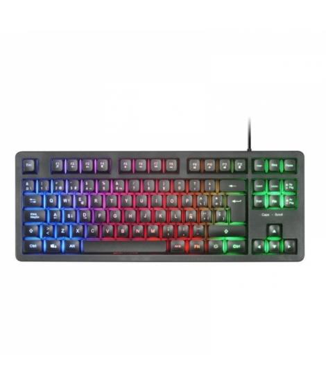 Mars Gaming MK023 Teclado Gaming - Tecnologia H-Mech RED - Iluminacion FRGB LED - Anti-Ghosting - Compatibilidad Universal - Est