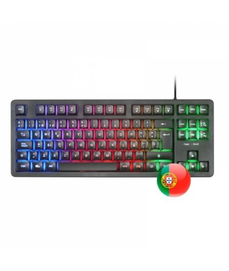 Mars Gaming MK023 Teclado Gaming - Tecnologia H-Mech RED - Iluminacion FRGB LED - Anti-Ghosting - Compatibilidad Universal - Est