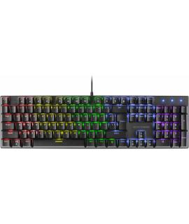 Mars Gaming MK422 Teclado Gaming Mecanico - Iluminacion RGB 12 Efectos - Teclas Doble Inyeccion - Switches Antipolvo - Anti-Ghos