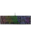 Mars Gaming MK422 Teclado Gaming Mecanico - Iluminacion RGB 12 Efectos - Teclas Doble Inyeccion - Switches Antipolvo - Anti-Ghos