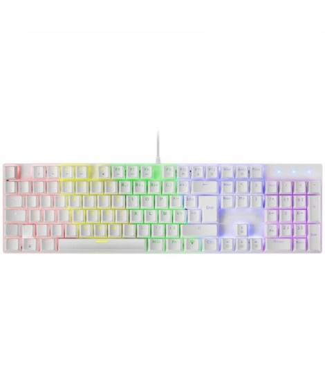 Mars Gaming MK422 Teclado Mecanico RGB - Switches Antipolvo - Teclas Imborrables - 12 Efectos Rainbow - Modo Juego - Anti-ghosti