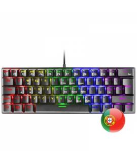 Mars Gaming MK60 Teclado Gaming Mecanico - Ultra-compacto 60% - Iluminacion RGB - Switches Antipolvo - Teclas Imborrables - Anti