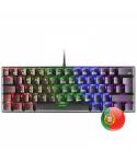 Mars Gaming MK60 Teclado Gaming Mecanico - Ultra-compacto 60% - Iluminacion RGB - Switches Antipolvo - Teclas Imborrables - Anti