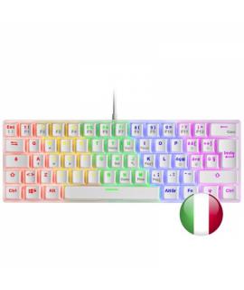 Mars Gaming MK60 Teclado Gaming Mecanico - Ultra-compacto 60% - Iluminacion RGB - Switches Antipolvo - Teclas Imborrables - Mult