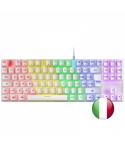 Mars Gaming MK80 Teclado Gaming Mecanico - TKL Compacto - Iluminacion RGB - Teclas Imborrables - Switches Antipolvo - Multiplata