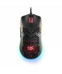 Mars Gaming MMAXP Raton Gaming - Sensor 12400 DPI - Iluminacion RGB Chroma - Switches HUANO - Cable Feather - Color Negro