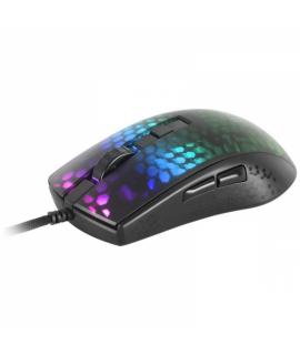 Mars Gaming MMR Raton Gaming Ultraligero - 58g - Iluminacion RGB 16.8M - Sensor Optico 12800 DPI - Switches Mecanicos Huano - Ca