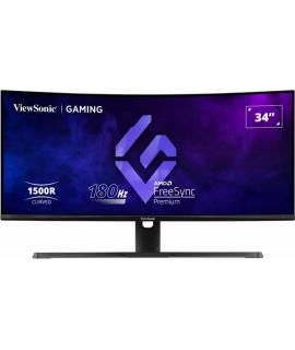 Viewsonic Monitor 34" VX3418-2KPC QHD - 144hz - Respuesta 1ms - 1500R Curve Monitor - 21:9 - Adaptive Sync - 2 HDMI - 2 DisplayP