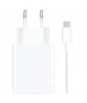 Xiaomi 67W HyperCharge Combo Cargador de Pared para Smartphone USB-A 67W + Cable - Identificacion Inteligente de Dispositivos - 