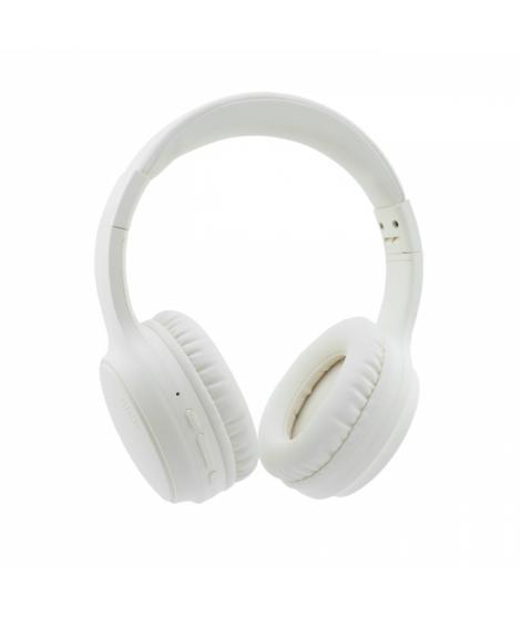 Coolbox Air40 Auriculares BT - ANC - Sonido Envolvente - Conectividad Inalambrica Avanzada - Color Blanco