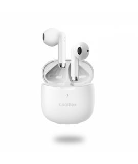 Coolbox TWS-01 Miniauriculares - Bluetooth 5.1 - Conexion Estable - Diseño Compacto - Color Blanco