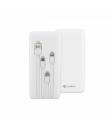 Coolbox Omnicharge Powerbank 10K - Carga Rapida - Alta Capacidad - Compacto - Versatil - Color Blanco