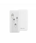 Coolbox Omnicharge Powerbank 10K - Carga Rapida - Alta Capacidad - Compacto - Versatil - Color Blanco