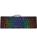 DeepGaming TM065 Teclado Gaming Mecanico - Compacto - Iluminacion RGB - 19 Teclas Anti-ghosting - Color Negro