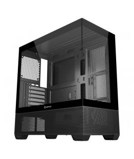 Unykach Revelat Black Caja ATX, Micro ATX, ITX - Frontal y Lateral de Vidrio Templado - 3.5", 2.5" - USB-A 3.0, USB-C y Audio HD