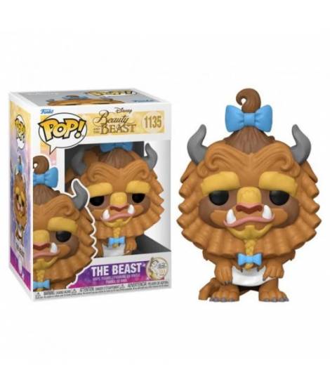 Funko Pop Disney La Bella y la Bestia Bestia con Rizos - Figura de Vinilo - Altura 9.5cm aprox.