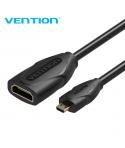 Vention CableTech Micro HDMI Cable de Alta Calidad - Cobre Libre de Oxigeno - 34AWG - Color Negro