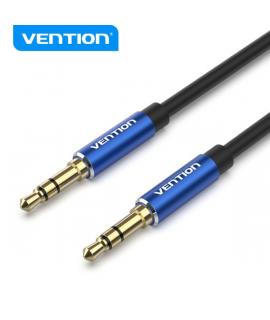 Vention Cable de Audio Estereo - Contactos Dorados - Carcasa de Aluminio - Cable 3m - Color Azul