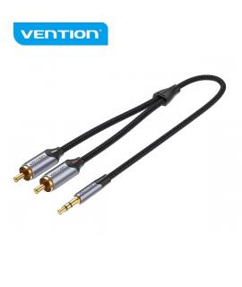 Vention Cable de Audio RCA a 3.5 mm - Sonido Hi-Fi - Cancelacion de Ruido - Conductor de Cobre 29AWG - Flexible y Resistente - C