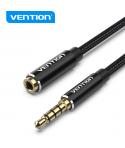 Vention Cable de Audio Estereo - Conector Jack 3.5 Macho a Hembra - Longitud 5m - Color Negro