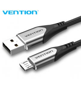 Vention Cable Micro USB Reversible - Carga Rapida 3A - Transmision 480Mbps - Durabilidad Mejorada - Proteccion de Bateria - Colo