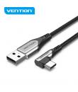 Vention CQABD Cable USB 2.0 Tipo-C 270º - Niquelado - Color Gris