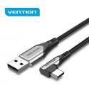 Vention CQABD Cable USB 2.0 Tipo-C 270º - Niquelado - Color Gris