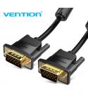 Vention Cable VGA (3+9) - Alta Definicion 1080P - Blindaje EMI - Conectores Chapados en Oro - Color Negro