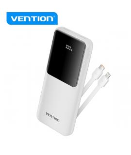 Vention Power Bank 10.000mAh - Multiples interfaces USB - Carga rapida - Salida total 3A - Color Blanco