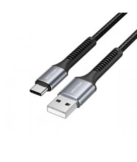 Vention Cable de Datos - USB 2.0 a USB-C - Aluminio - 480Mbps - 3A, 15W - Color Negro