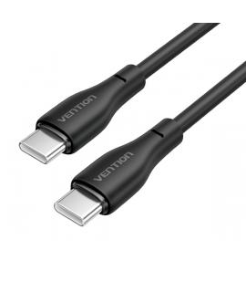 Vention Cable de Carga USB-C a USB-C - TPE Duradero - Transferencia 480Mbps - Alimentacion 3A - Potencia 60W Max - Color Negro