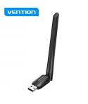 Vention Adaptador USB Wi-Fi AC650 Dual Band - Alta Ganancia - Conexion Estable - Facil Instalacion - Color Negro