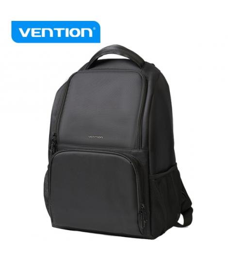 Vention Mochila Impermeable - 100% Polyester - Compatible con Portatiles hasta 15.6" - Volumen 27L - Color Negro