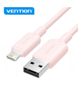 Vention Cable USB 2.0 Lightning - Interfaz USB-A/Lightning - Transmision 480Mbps - Salida 2.4A - Color Rosa