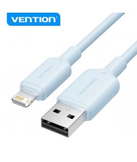 Vention Cable USB 2.0 Lightning - Transmision 480Mbps - Salida 2.4A - Color Azul