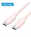 Vention Cable USB - Conector Niquelado - Potencia 60W - Corriente Max. 3A - Color Rosa