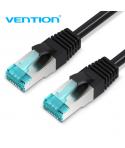 Vention Cable FTP Cat5e - Cobertura de Contactor Dorado - Diametro de Hilo 26AWG - Longitud 8m - Color Azul