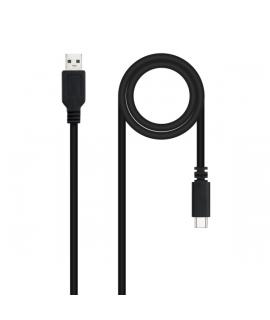 Nanocable Cable 2.0 3A USB-C Macho a USB-A Macho - Longitud 1.50m - Color Negro