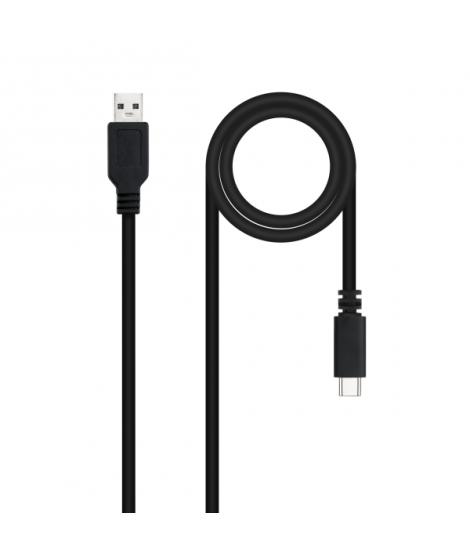 Nanocable Cable 2.0 3A USB-C Macho a USB-A Macho - Longitud 1.50m - Color Negro