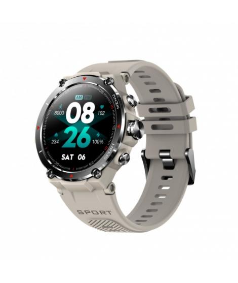 DCU Tecnologic Smartwatch Pantalla AMOLED 1.30" Bluetooth 5.1 - 14 Modos de Deporte - Resistencia IP68 - Color Gris