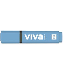 Molin Viva Marcador Fluorescente - Trazo entre 1 y 5mm - Tinta con Base de Agua - Color Azul