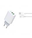 XO Pack Cargador de Corriente L85C 2.4A + Cable Micro USB - Color Blanco