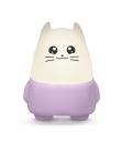 Bigben Kids Lilo Luz Nocturna Inalambrica - Regulable - Temporizador 15-30-60mn - Recargable por USB-C - Color Blanco/Morado