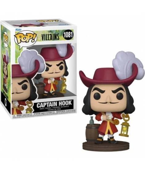 Funko Pop Disney Villanos Capitan Garfio - Figura de Vinilo - Altura 10cm aprox.