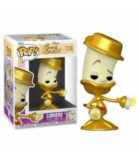 Funko Pop Disney La Bella y la Bestia Lumiere - Figura de Vinilo - Altura 9.5cm aprox.