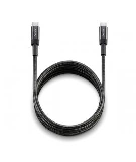 NGS Cable 2.0 USB-C Macho a USB-A Macho - Carga Ultrarapida hasta 100W - Longitud 2m - Color Negro